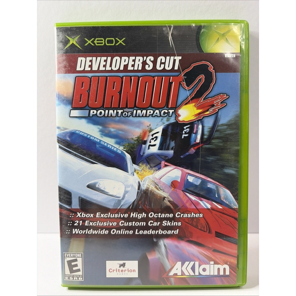 Burnout 2 Point of Impact Developers Cut Microsoft Xbox 2003 CIB Acclaim Racing
